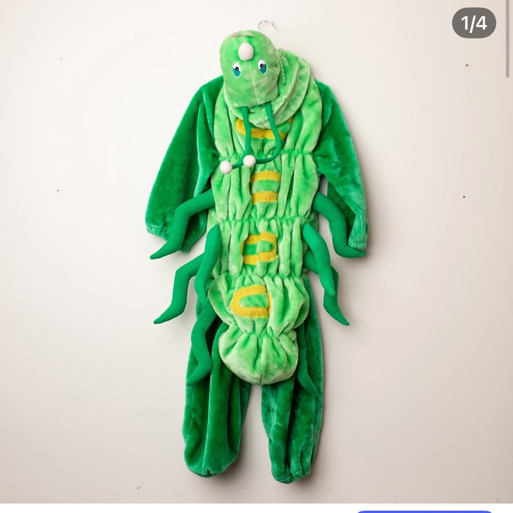 VINTAGE Caterpillar Kids Costume